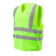 Жилет сигнальный светоотражающий КМ 52-56 универсальный желто-зеленый