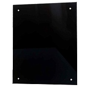 Панель стеновая закаленное стекло для кухни 750х600х4 мм черная