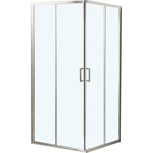 Душевой уголок BelBagno Uno хром 100х100х195 см квадрат стекло прозрачное 5 мм (UNO-195-A-2-100-C-Cr)