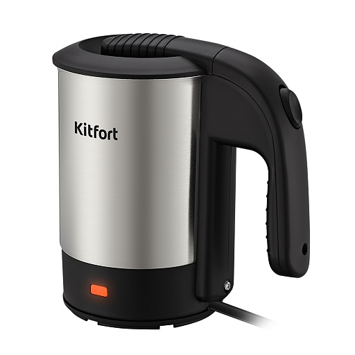 Электрический чайник Kitfort КТ-6190 0,5 л хром/черный Электрический чайник Kitfort КТ-6190 0,5 л хром/черный