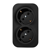 Розетка Legrand Quteo накладная черная со шторками (782475) Розетка Legrand Quteo накладная черная со шторками (782475)