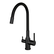 Смеситель для кухни Tokito черный с высоким изливом с подключением к фильтру однорычажный (TOK-AIS-1024BL) Смеситель для кухни Tokito черный с высоким изливом с подключением к фильтру однорычажный (TOK-AIS-1024BL)