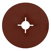 Круг фибровый шлифовальный по металлу Sait 125х22 мм P100 со шлицами