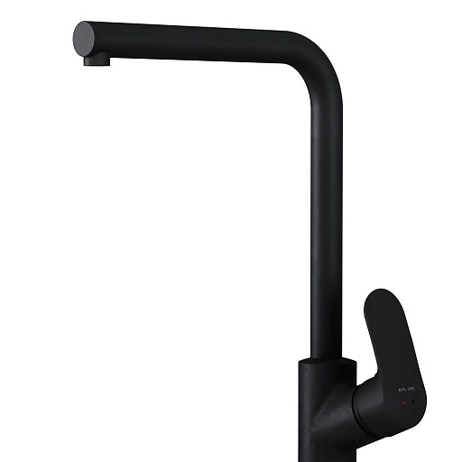 Смеситель для кухни AM.PM Like черный с высоким изливом однорычажный (F8005022)