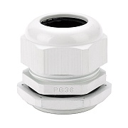 Кабельный ввод Dekraft PG36 диаметром 23-32 мм IP55 пластиковый белый (32157DEK) Кабельный ввод Dekraft PG36 диаметром 23-32 мм IP55 пластиковый белый (32157DEK)