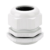 Кабельный ввод Dekraft PG36 диаметром 23-32 мм IP55 пластиковый белый (32157DEK)