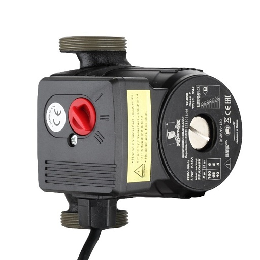 Циркуляционный насос для систем отопления Pumpman DN25 подъем 6 м 130 мм с гайками (GRS25/6-130)