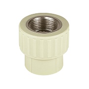 Муфта полипропиленовая Valfex 25 мм х 3/4 ВР(г) серая (10129025Г)