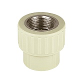 Муфта полипропиленовая Valfex 25 мм х 3/4 ВР(г) серая (10129025Г) Муфта полипропиленовая Valfex 25 мм х 3/4 ВР(г) серая (10129025Г)