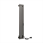 Полотенцесушитель электрический Indigo Style 1200х182 мм 65 Вт с терморегулятором оружейная сталь