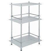 Полка для ванной WasserKraft трехъярусная напольная 400х675х300 мм никель хром (K-4033) Полка для ванной WasserKraft трехъярусная напольная 400х675х300 мм никель хром (K-4033)