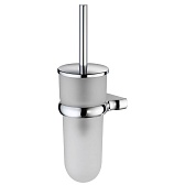 Ершик для унитаза WasserKraft Berkel подвесной стекло/металл хром (K-6827) Ершик для унитаза WasserKraft Berkel подвесной стекло/металл хром (K-6827)