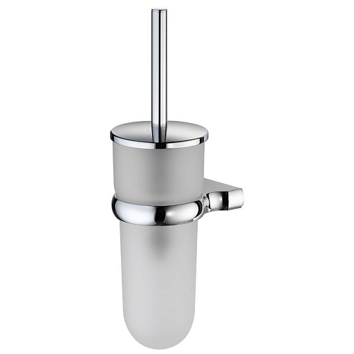 Ершик для унитаза WasserKraft Berkel подвесной стекло/металл хром (K-6827)