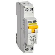Автомат дифференциальный IEK Karat АВДТ32ML 10А 1+N тип AC 30 мА 6 кА (MVD12-1-010-C-030)