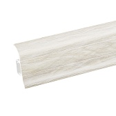 Плинтус ПВХ напольный Winart 58 мм дуб аргенто 2500 мм S-профиль с кабель-каналом