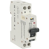 Автомат дифференциальный IEK Armat B06S 6А 1P+N тип A 30 мА 6 кА (AR-B06S-1N-C06A030)
