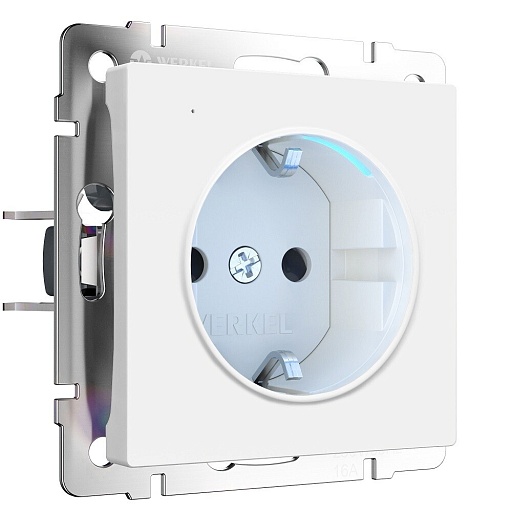 Розетка Werkel встраиваемая белая матовая с подсветкой (a062405) Розетка Werkel встраиваемая белая матовая с подсветкой (a062405)