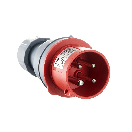 Вилка силовая прямая переносная Dekraft ВП-103 с заземлением 3P+PE 3 фазы 16 А 380 В IP44 красная (26102DEK) Вилка силовая прямая переносная Dekraft ВП-103 с заземлением 3P+PE 3 фазы 16 А 380 В IP44 красная (26102DEK)