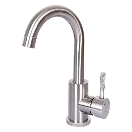 Смеситель для кухни и раковины ARGOtech Solid однорычажный с поворотным изливом сатин (35-02 SOLID-J)