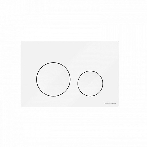 Клавиша смыва для инсталляций Ceramicanova Balance Circle белая глянцевая (CN12-001W)