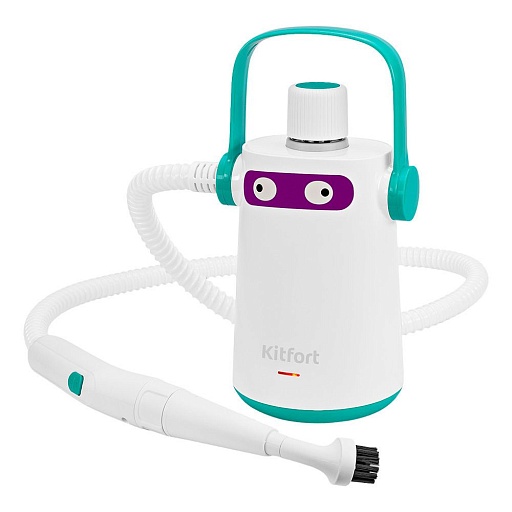 Пароочиститель Kitfort KT-9109-3 бело-бирюзовый Пароочиститель Kitfort KT-9109-3 бело-бирюзовый