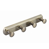 Вешалка для ванной WasserKraft Exter K-5200 4 крючка на шуруп металл бронза (K-1094)