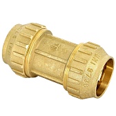 Муфта ПНД Tiemme компрессионная 50х50 мм латунь