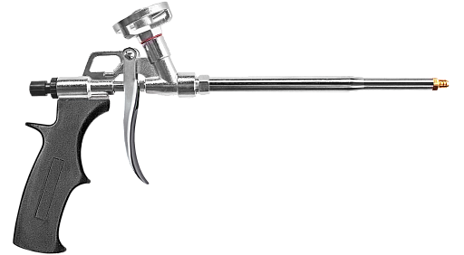 Пистолет для монтажной пены Fomeron Skill цельнометаллический со съемным адаптером