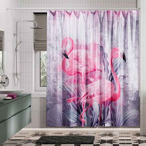 Штора для ванны WasserKraft Lossa 2000х1800 мм полиэстер разноцветная (SC-81104) Штора для ванны WasserKraft Lossa 2000х1800 мм полиэстер разноцветная (SC-81104)