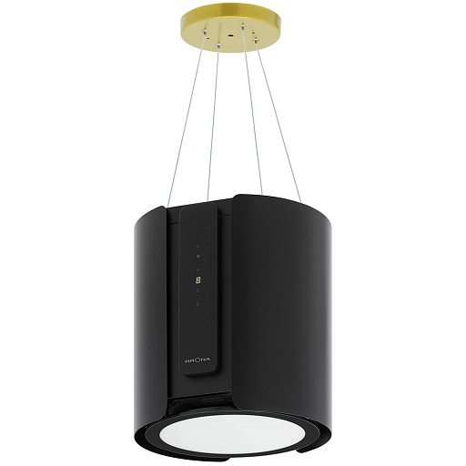 Кухонная вытяжка островная Krona Vanda Isola 350 Black S 35 см черная