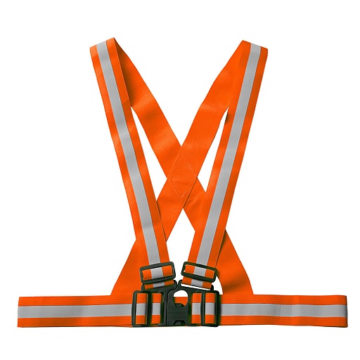 Ремень светоотражающий регулируемый с лямками полиэстер (one size) оранжевый (1159577) Ремень светоотражающий регулируемый с лямками полиэстер (one size) оранжевый (1159577)