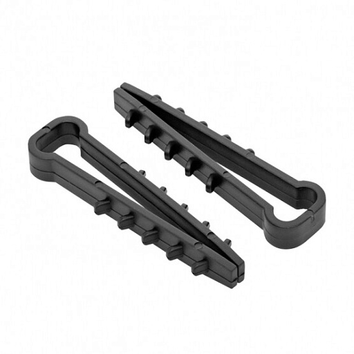 Дюбель-хомут для круглого кабеля PROxima 5-8 мм черный (100 шт.) (plc-nccf-5x8b)