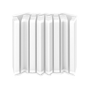 Накладка для прямоугольного плинтуса Ideal Дюра 80 мм белая (8 шт.)