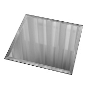 Плитка зеркальная квадратная 250х250х4 мм Дом стекольных технологий серебряная с фацетом