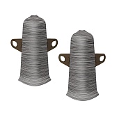 Угол наружный Идеал Деконика 70 мм алюминий темный Г-профиль (2 шт.)