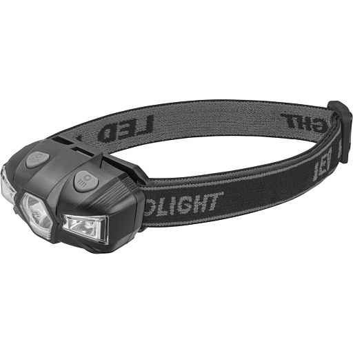 Фонарь налобный Онлайт OPT-H10-1АА светодиодный 1 LED 1 Вт на батарейках AA пластик 5 режимов (90915)