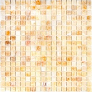 Мозаика Mir Mosaic Natural Adriatica желтая из натурального камня 305х305х7 мм глянцевая