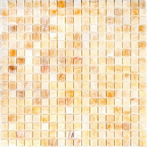 Мозаика Mir Mosaic Natural Adriatica желтая из натурального камня 305х305х7 мм глянцевая