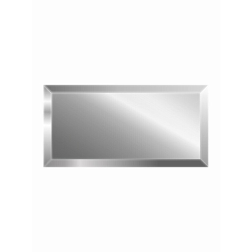 Плитка зеркальная прямоугольная 300х150х4 мм Continent серебряная с фацетом (4 шт.=0,18 кв.м) Плитка зеркальная прямоугольная 300х150х4 мм Continent серебряная с фацетом (4 шт.=0,18 кв.м)
