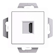 Розетка HDMI Systeme Electric AtlasDesign встраиваемая белая (ATN000180)