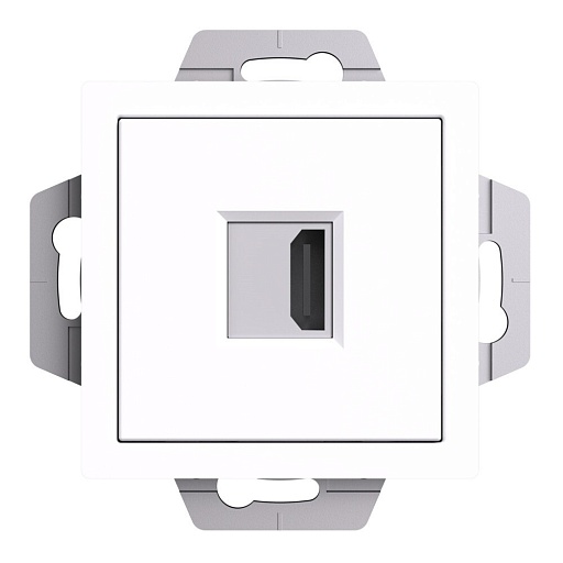 Розетка HDMI Systeme Electric AtlasDesign встраиваемая белая (ATN000180)