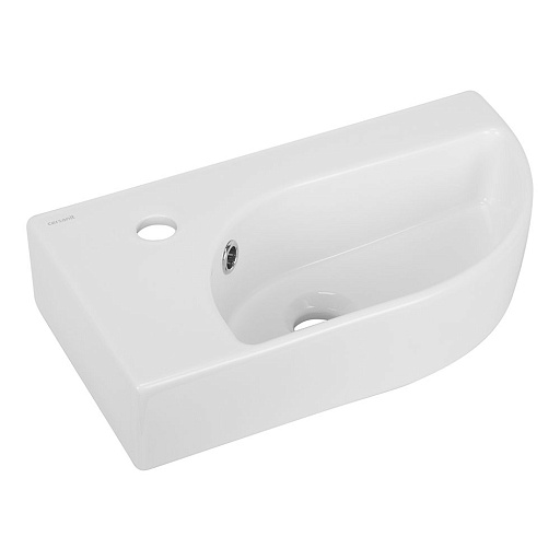 Раковина Cersanit Cameo 45 см угловая левая белая (63405)