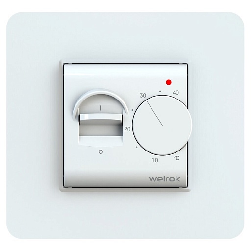 Терморегулятор механический для теплого пола Welrok MEX белый Терморегулятор механический для теплого пола Welrok MEX белый