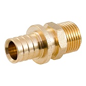 Соединитель прямой Ondo 20 мм х 1/2 НР(ш) латунь (OXM02012)