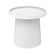 Журнальный столик круглый белый Sheffilton SHT-CT94