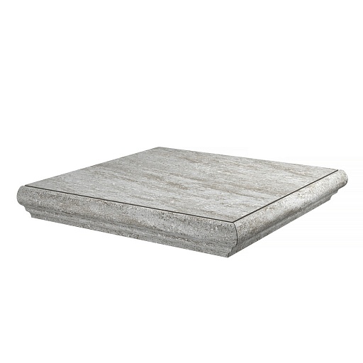Ступень угловая Kerama Marazzi Терраса серая правая 300х300х8 мм