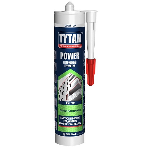 Герметик гибридный Tytan Professional Power серый 300 мл Герметик гибридный Tytan Professional Power серый 300 мл