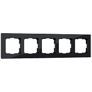 Рамка Werkel Favorit пятиместная черная (a051437)