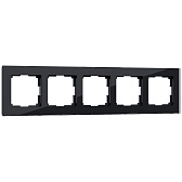 Рамка Werkel Favorit пятиместная черная (a051437)