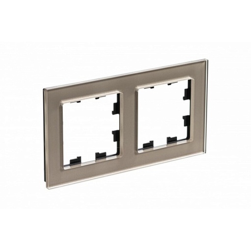 Рамка Systeme Electric AtlasDesign Nature двухместная шампань (ATN320502)